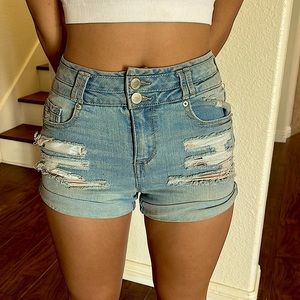 Light blue Jean shorts,size 0